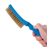 Silverline Brassed Wire Brush Plastic 4 Row Silverline - Dynamic Drive