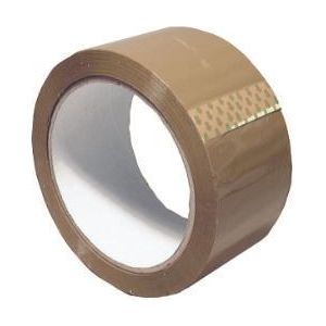 Brown Polypropylene Tape 66M PPB50X66A Unbranded - Dynamic Drive