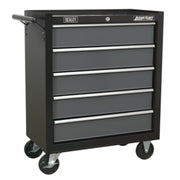 Sealey Rollcab 5 Drawer with Ball-Bearing Slides Black/Grey AP2505B Sealey - Dynamic Drive