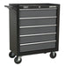 Sealey Rollcab 5 Drawer with Ball-Bearing Slides Black/Grey AP2505B Sealey - Dynamic Drive