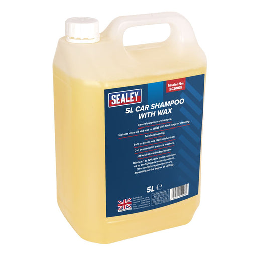 Sealey Car Shampoo 5L SCS005 Sealey  - Dynamic Drive