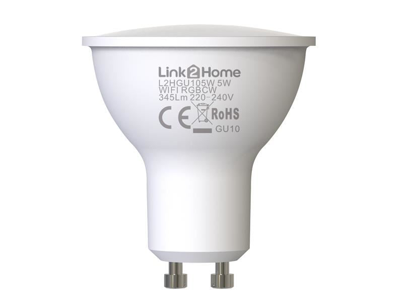 Link2Home Gu10 Wi-Fi Led Lamp With Rgb Pack 4 Link2Home - Dynamic Drive