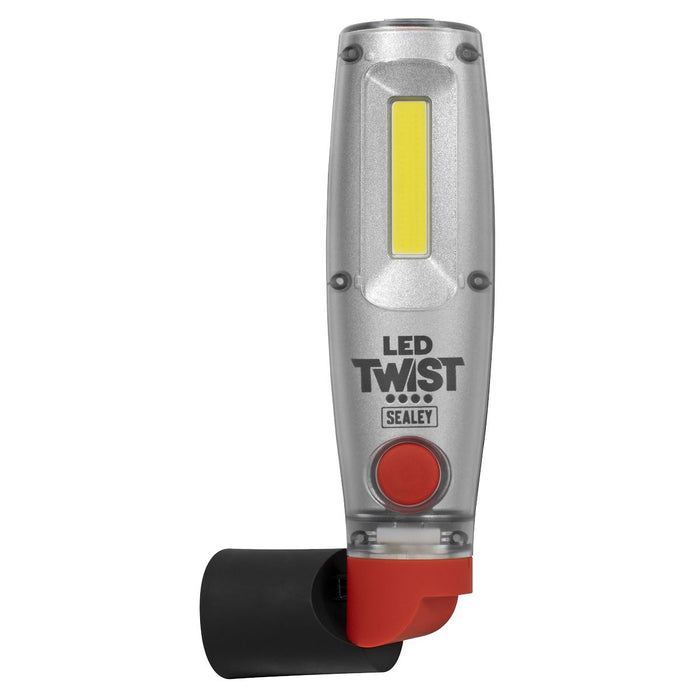 Sealey LED Twist Rechargeable Inspection Light 16W COB & 1W SMD LED2001 Sealey - Dynamic Drive