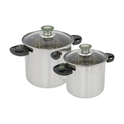 Bo-Camp Cookware Set Elegance Compact 2 RVS Bo-Camp - Dynamic Drive