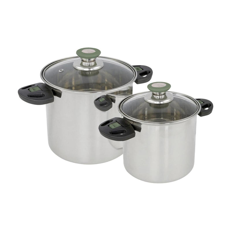 Bo-Camp Cookware Set Elegance Compact 2 RVS Bo-Camp - Dynamic Drive
