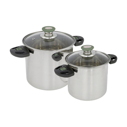 Bo-Camp Cookware Set Elegance Compact 2 RVS Bo-Camp - Dynamic Drive
