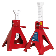 Sealey AXLe Stands (Pair) 10 Tonne Capacity per Stand Auto Rise Ratchet AAS10000 Sealey - Dynamic Drive