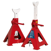 Sealey AXLe Stands (Pair) 5 Tonne Capacity per Stand Auto Rise Ratchet AAS5000 Sealey - Dynamic Drive