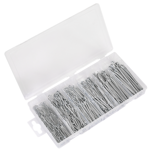 Sealey Split Pin Assortment 555pc Small Sizes Metric & Imperial AB001SP Sealey - Dynamic Drive
