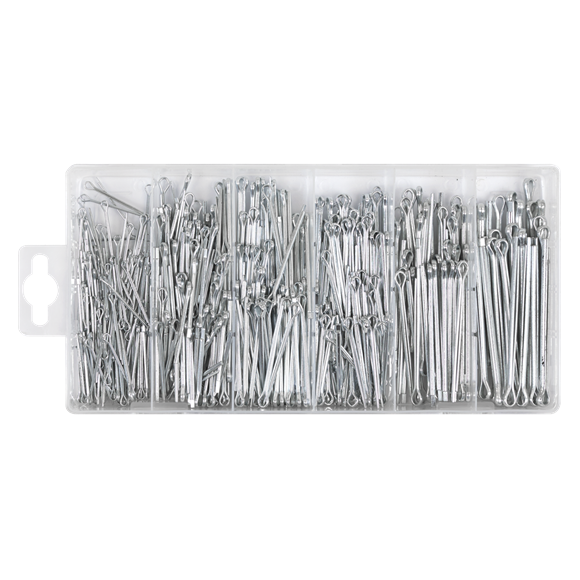 Sealey Split Pin Assortment 555pc Small Sizes Metric & Imperial AB001SP Sealey - Dynamic Drive