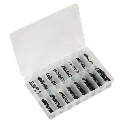 Sealey Rubber O-Ring Assortment 225pc Metric AB004OR Sealey - Dynamic Drive