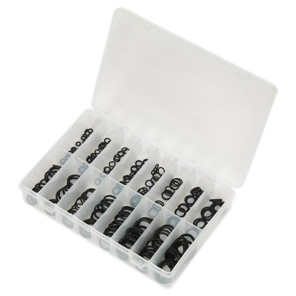 Sealey Rubber O-Ring Assortment 225pc Metric AB004OR Sealey - Dynamic Drive