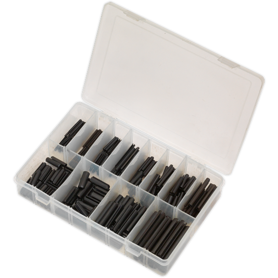 Sealey Spring Roll Pin Assortment 300pc Imperial AB006RP Sealey - Dynamic Drive