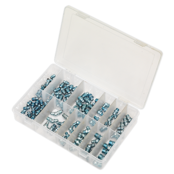 Sealey Grease Nipple Assortment 115pc Metric AB008GN Sealey - Dynamic Drive