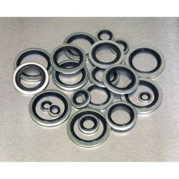 Sealey Bonded Seal (Dowty Seal) Assortment 84pc BSP AB011DS Sealey - Dynamic Drive
