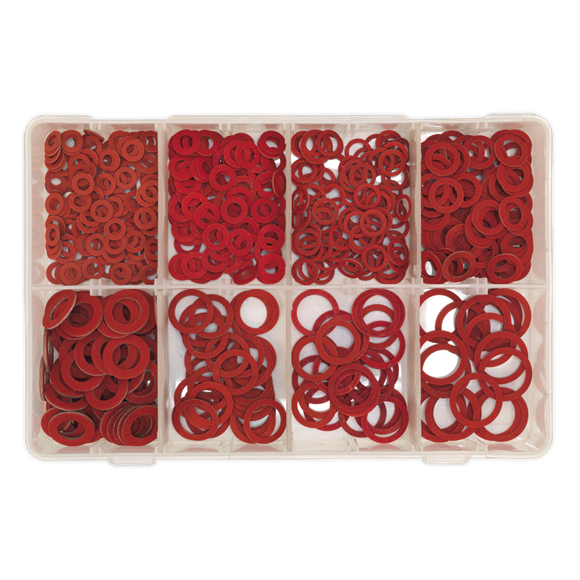 Sealey Fibre Washer Assortment 600pc Metric AB014FW Sealey - Dynamic Drive