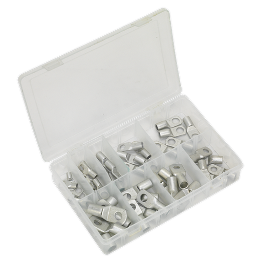 Sealey Copper Lug Terminal Assortment 52pc AB016CT Sealey - Dynamic Drive