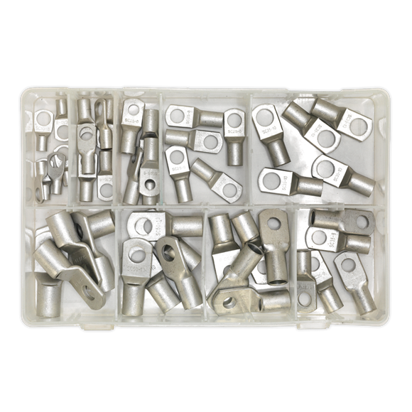 Sealey Copper Lug Terminal Assortment 52pc AB016CT Sealey - Dynamic Drive