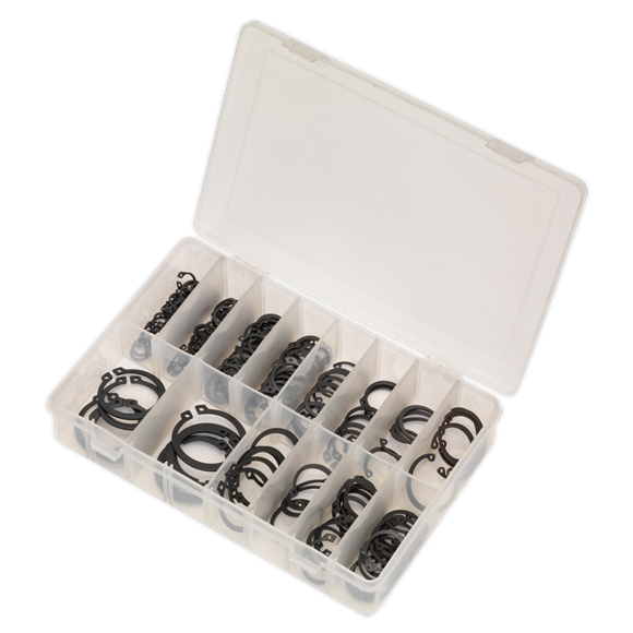 Sealey Circlip Assortment 200pc Internal & External Metric AB017CC Sealey - Dynamic Drive