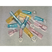 Sealey Adhesive Lined Heat Shrink Terminal Assortment 142pc Blue Red & Yellow Sealey - Dynamic Drive