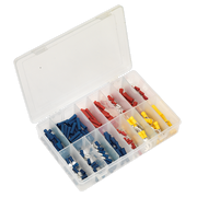 Sealey Crimp Terminal Assortment 200pc Blue Red & Yellow AB038MT Sealey - Dynamic Drive