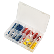 Sealey Crimp Terminal Assortment 200pc Blue Red & Yellow AB038MT Sealey - Dynamic Drive