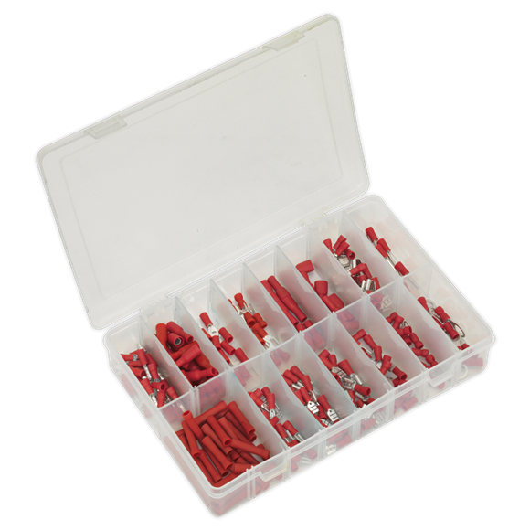 Sealey Crimp Terminal Assortment 260pc Red AB039RT Sealey - Dynamic Drive