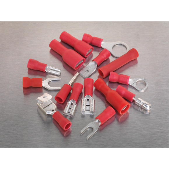 Sealey Crimp Terminal Assortment 260pc Red AB039RT Sealey - Dynamic Drive