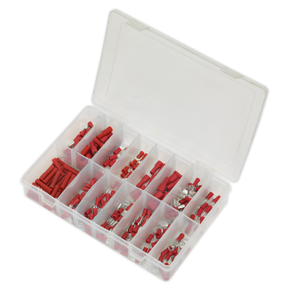 Sealey Crimp Terminal Assortment 260pc Red AB039RT Sealey - Dynamic Drive