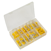 Sealey Crimp Terminal Assortment 140pc Yellow AB041YT Sealey - Dynamic Drive