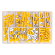 Sealey Crimp Terminal Assortment 140pc Yellow AB041YT Sealey - Dynamic Drive