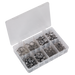 Sealey O-Clip Single Ear Assortment 160pc Stainless Steel AB043SE Sealey - Dynamic Drive