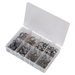 Sealey O-Clip Single Ear Assortment 160pc Stainless Steel AB043SE Sealey - Dynamic Drive