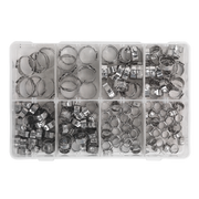 Sealey O-Clip Single Ear Assortment 160pc Stainless Steel AB043SE Sealey - Dynamic Drive