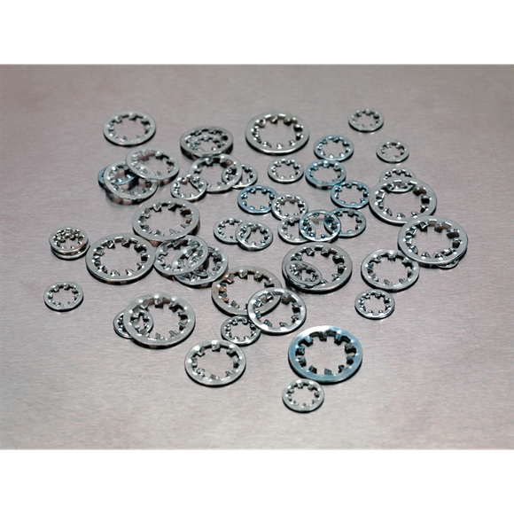 Sealey Lock Washer Assortment 1000pc Serrated Internal M5-M10 Metric AB057LW Sealey - Dynamic Drive
