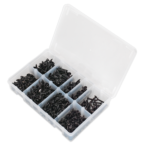 Sealey Self Tapping Screw Assortment 700pc Flanged Head AB066STBK Sealey  - Dynamic Drive