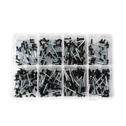 Sealey Rivet Assortment 200pc Black Anodised AB074BR Sealey - Dynamic Drive