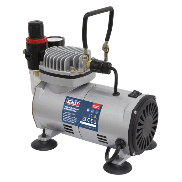 Sealey Mini Air Brush Compressor AB900 Sealey - Dynamic Drive