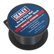 Sealey Automotive Cable Thick Wall 8A 6m Black AC0806B Sealey - Dynamic Drive