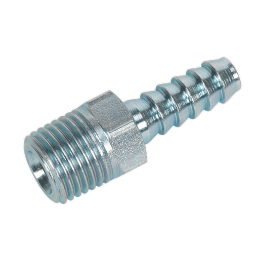 Sealey Screwed Tailpiece Male 1/4"BSPT 1/4" Hose Pack of 5 AC08 Sealey - Dynamic Drive