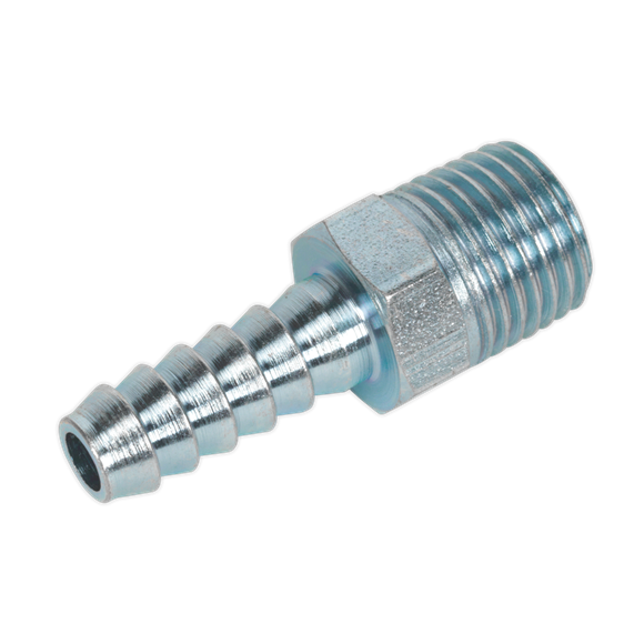 Sealey Screwed Tailpiece Male 1/4"BSPT 1/4" Hose Pack of 5 AC08 Sealey - Dynamic Drive