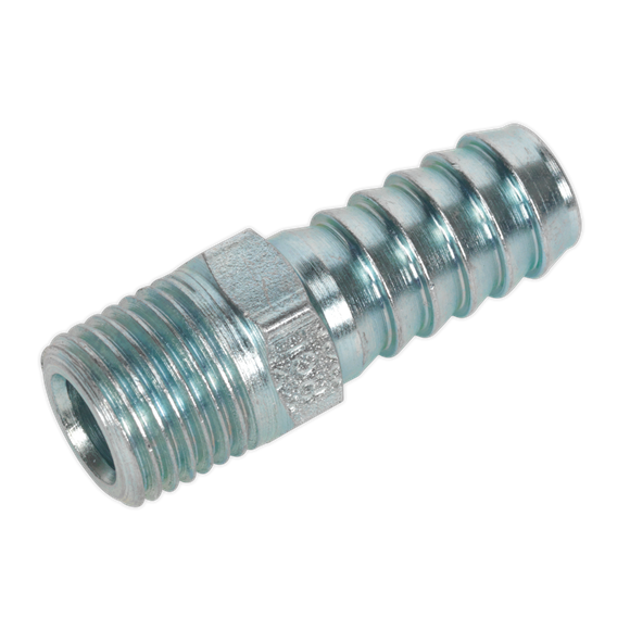 Sealey Screwed Tailpiece Male 1/4"BSPT 3/8" Hose Pack of 5 AC09 Sealey - Dynamic Drive