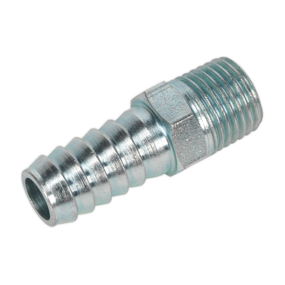 Sealey Screwed Tailpiece Male 1/4"BSPT 3/8" Hose Pack of 5 AC09 Sealey - Dynamic Drive