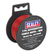 Sealey Automotive Cable Thick Wall 17A 4m Red AC1704R Sealey - Dynamic Drive