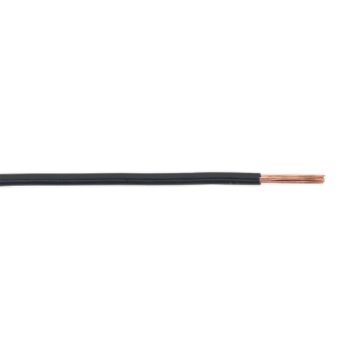 Sealey Automotive Cable Thin Wall Single 2mm 28/0.30mm 50m Black AC2830BK Sealey - Dynamic Drive