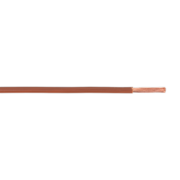 Sealey Automotive Cable Thin Wall Single 2mm 28/0.30mm 50m Brown AC2830BN Sealey - Dynamic Drive