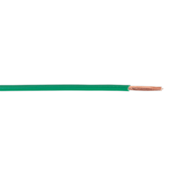 Sealey Automotive Cable Thin Wall Single 2mm 28/0.30mm 50m Green AC2830GR Sealey - Dynamic Drive