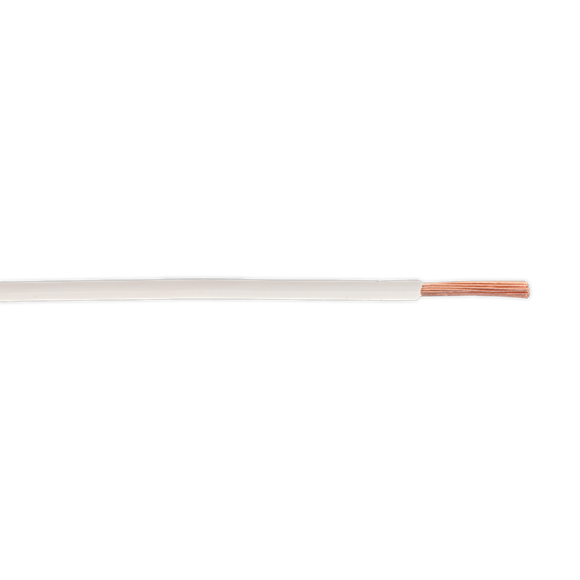 Sealey Automotive Cable Thin Wall Single 2mm 28/0.30mm 50m White AC2830WH Sealey - Dynamic Drive