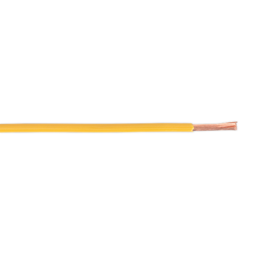 Sealey Automotive Cable Thin Wall Single 2mm 28/0.30mm 50m Yellow AC2830YE Sealey - Dynamic Drive