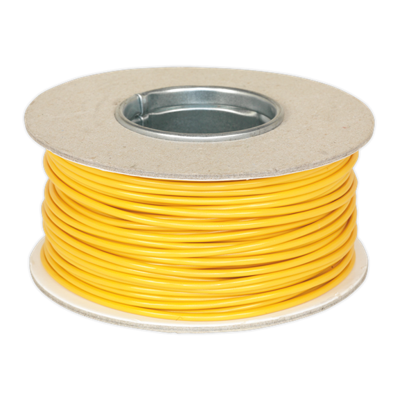 Sealey Automotive Cable Thin Wall Single 2mm 28/0.30mm 50m Yellow AC2830YE Sealey - Dynamic Drive